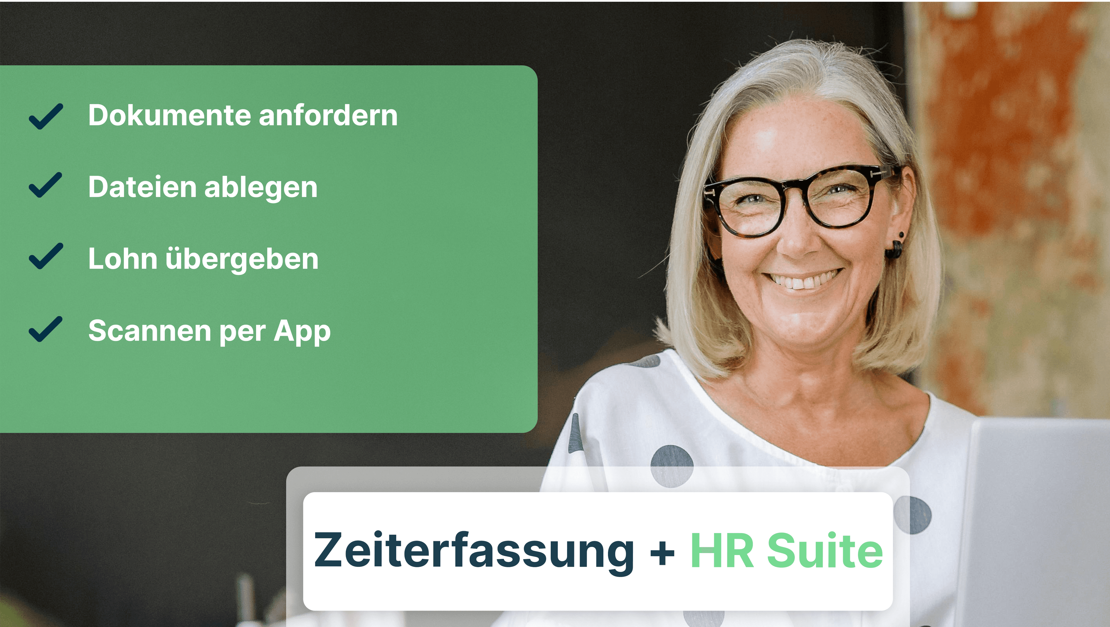 Headergrafik zeigt Einblick über die das neue HR Modul, die HR Suite, in askDANTE.