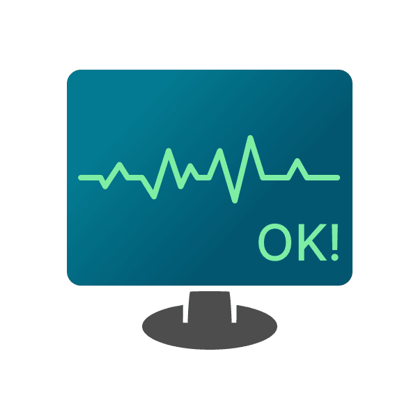 Illustration eines Monitors zum Thema Servermonitoring.