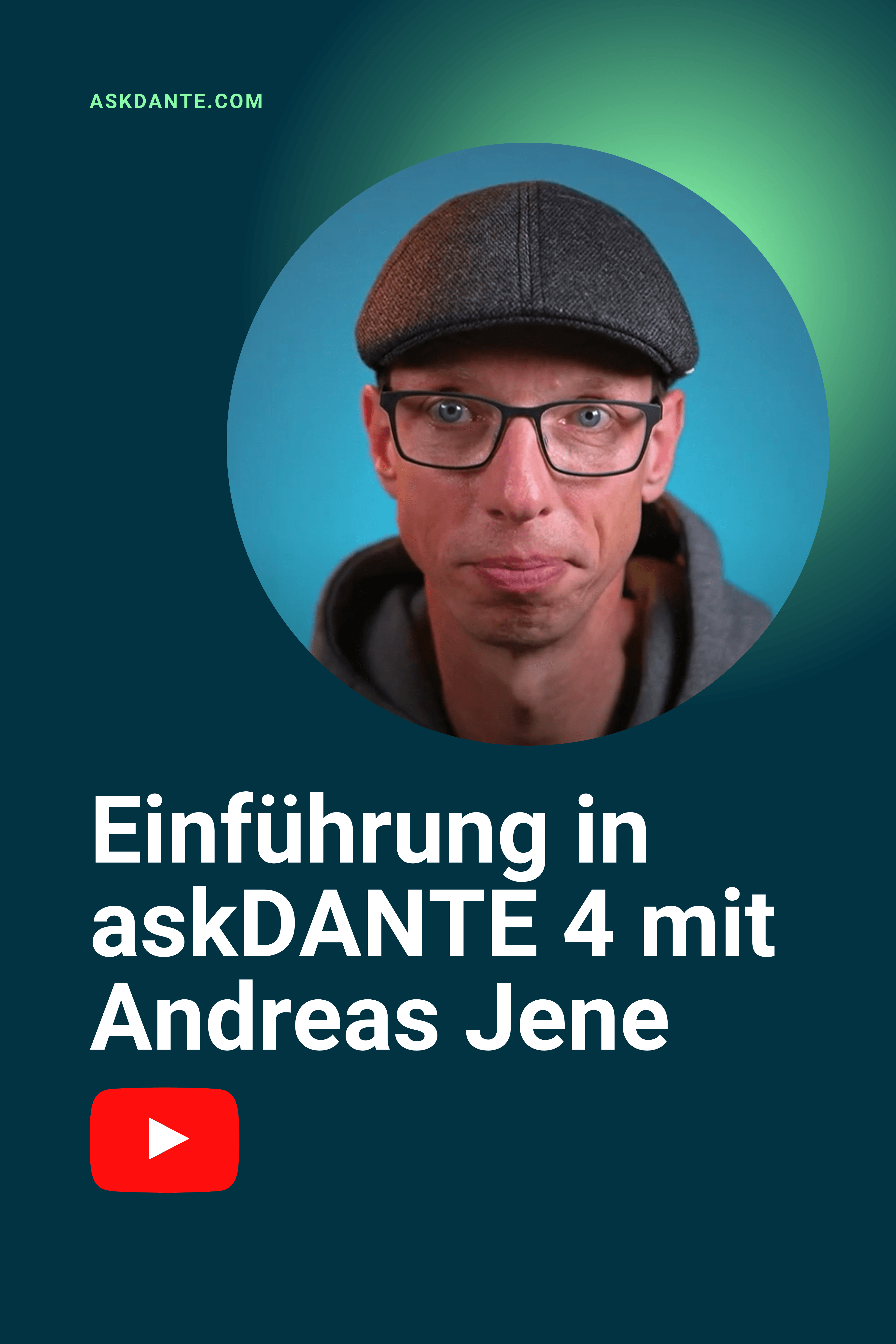 Ankündigung askDANTE 4 mit Andreas Jene.